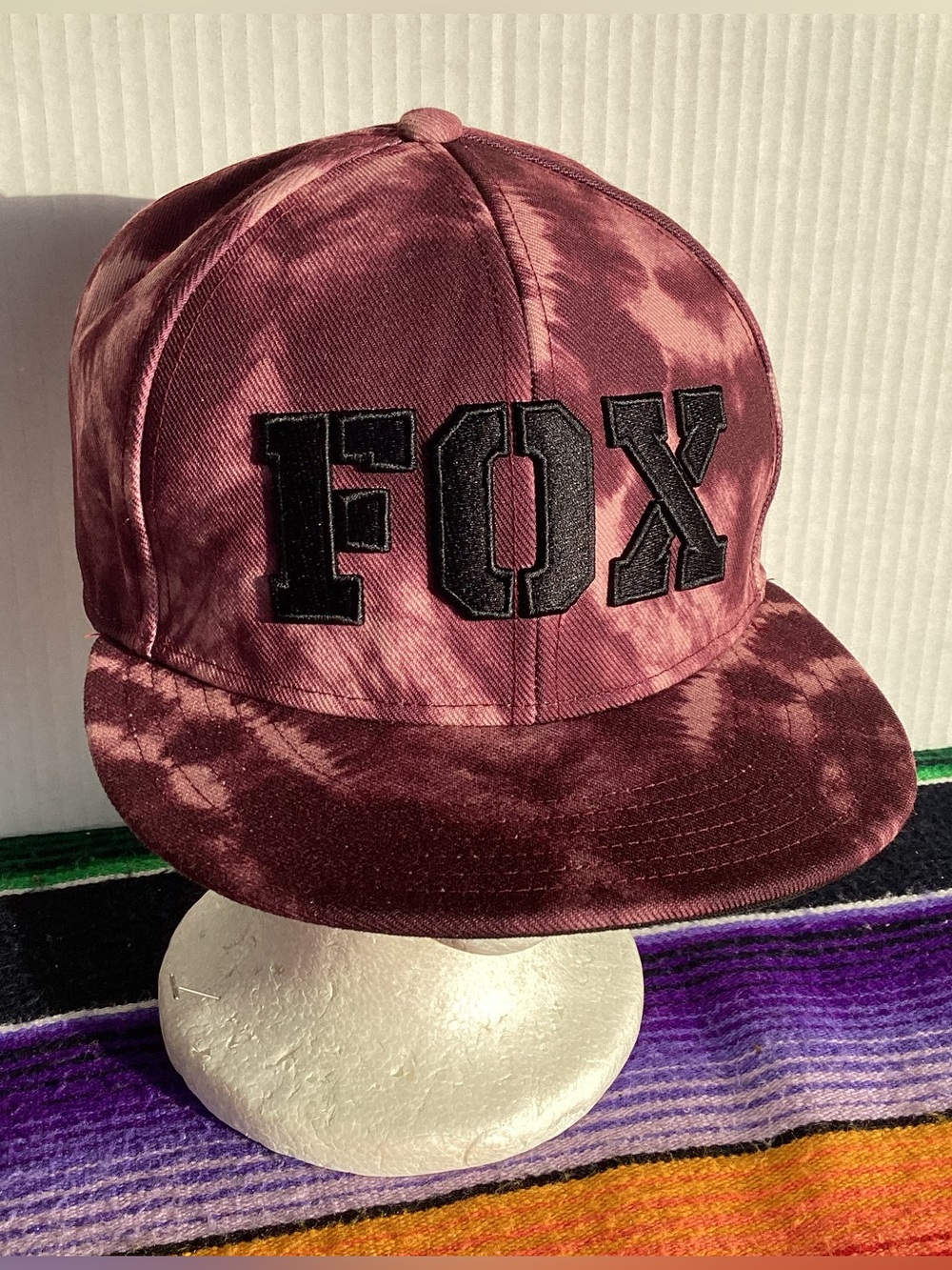 Fox Racing tie dye SnapBack Hat flat bill